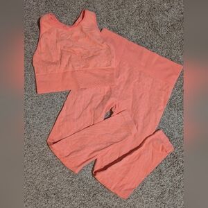Sofia Active High Waisted Coral Set